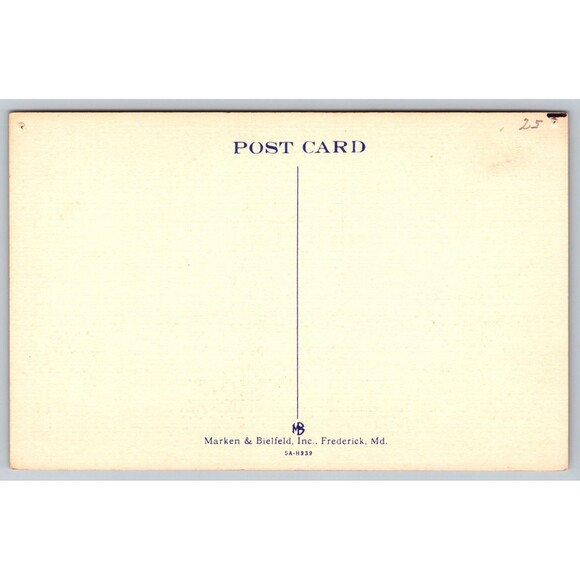 Postcard Washington D. C. Francis Scott Key Home Mansion Star-Spangled Banner - Picture 2 of 2